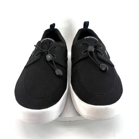 Sperry Deck Men's Size 14 Black Mesh Boat Shoes Sneakers Bungee Laces - Picture 3 of 9